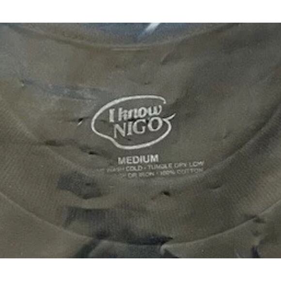 BAPE Founder Nigo x Human Made "I Know Nigo" Magic Carpet Tee Black Medium - Picture 5 of 5